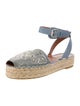 Valentino Suede Studded Accents Espadrilles
