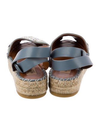 Valentino Suede Studded Accents Espadrilles