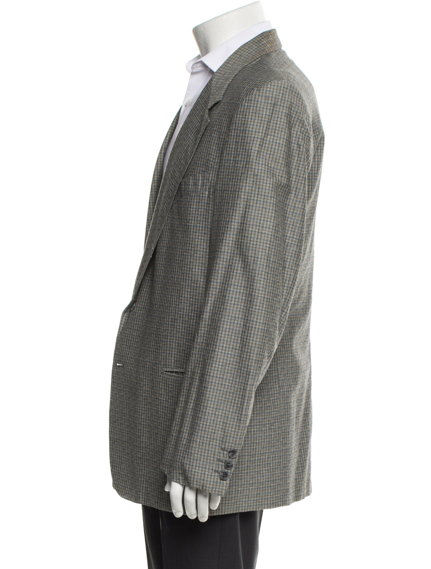 Valentino Plaid Print Blazer