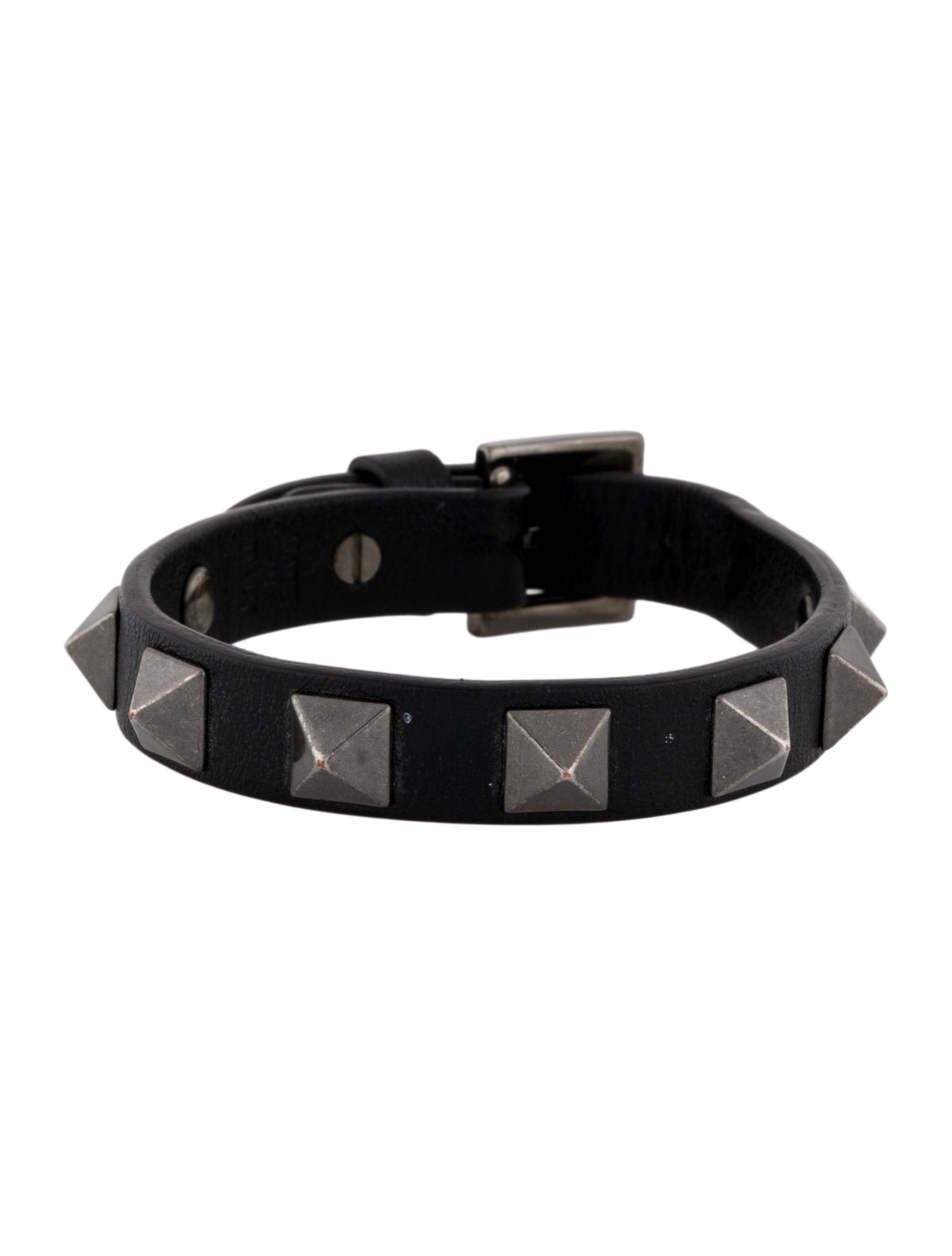 Valentino Leather Rockstud Wrap Bracelet