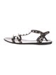Valentino Rockstud Accents Rubber Gladiator Sandals