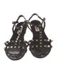 Valentino Rockstud Accents Rubber Gladiator Sandals