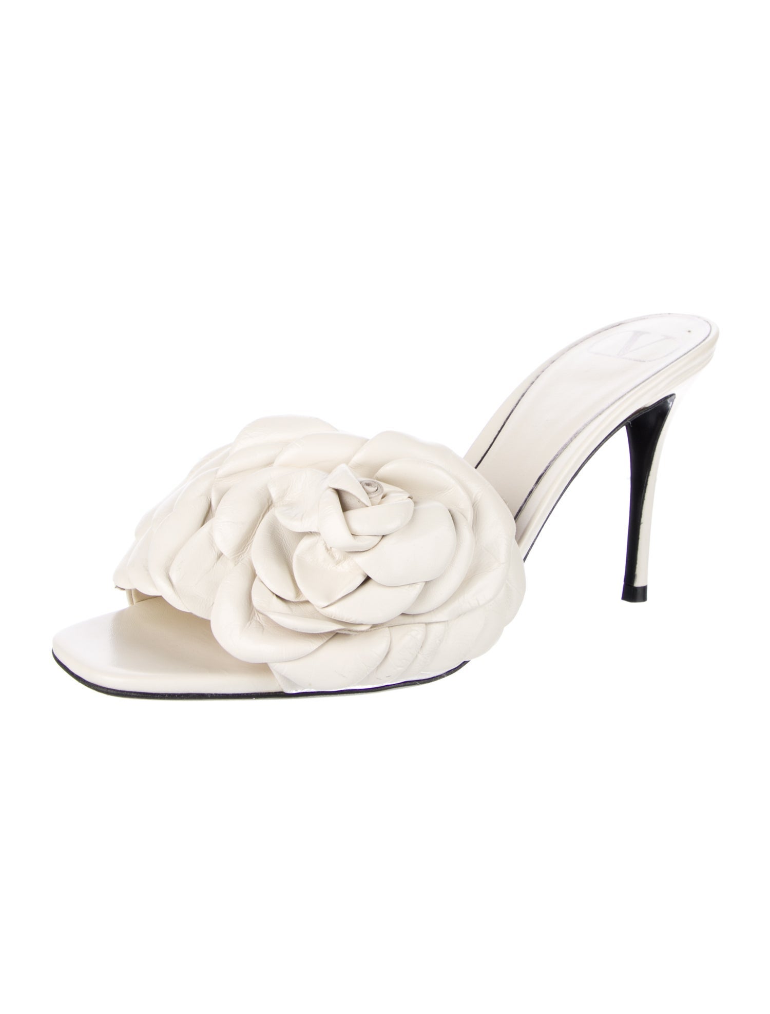 Valentino Leather Slides