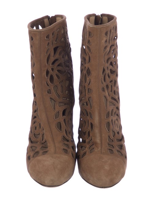 Valentino Leather Lace-Up Boots