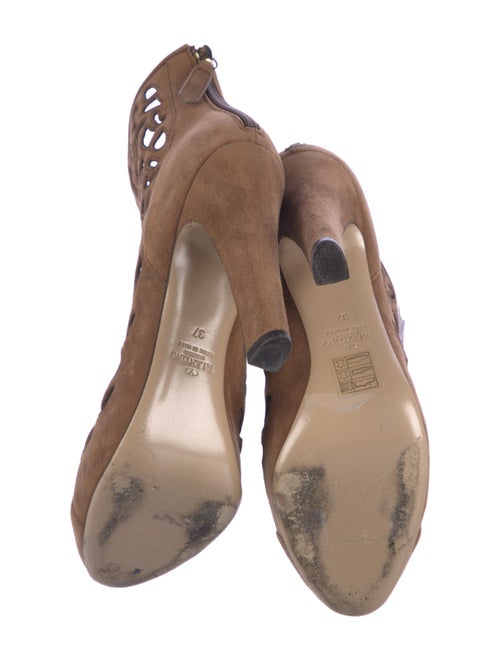 Valentino Leather Lace-Up Boots