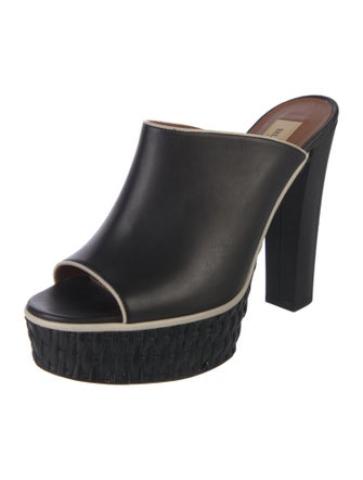 Valentino Leather Slides