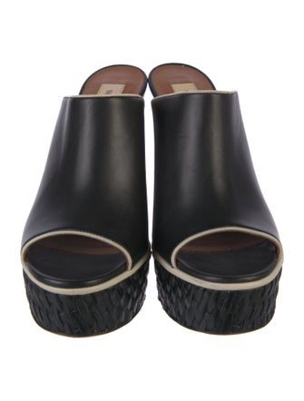 Valentino Leather Slides