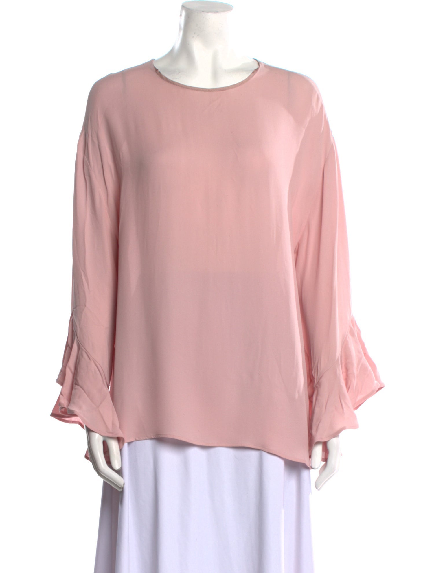 Valentino Silk Crew Neck Blouse