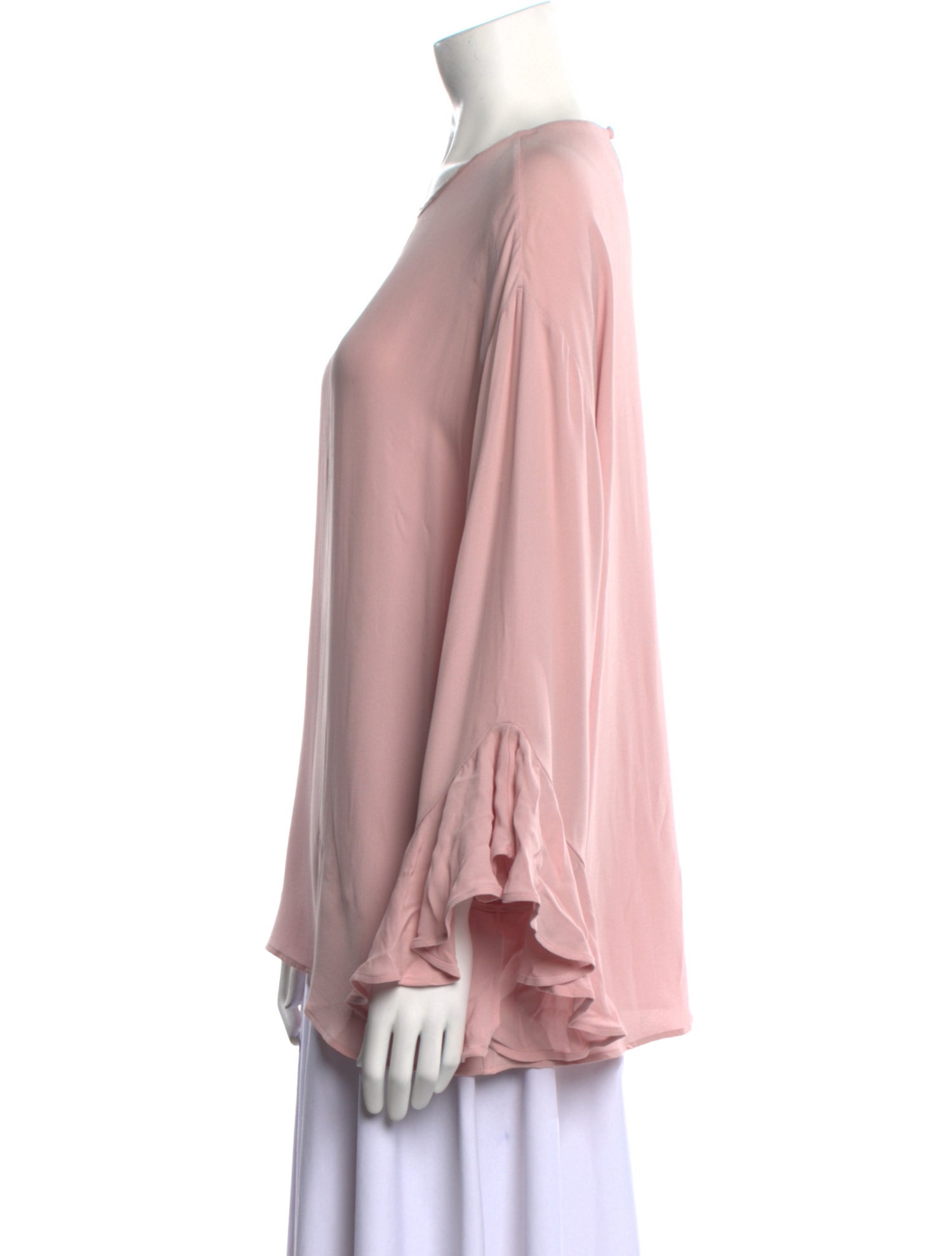Valentino Silk Crew Neck Blouse