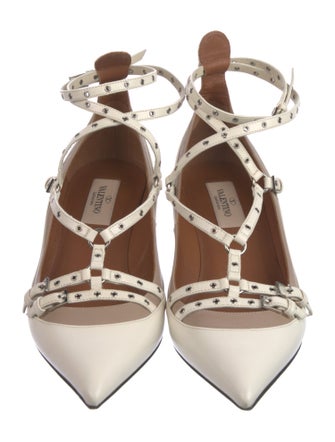 Valentino Leather T-Strap Pumps