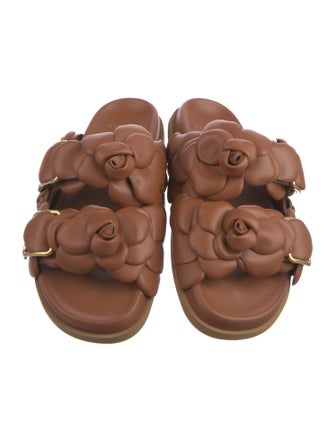 Valentino Leather Slides