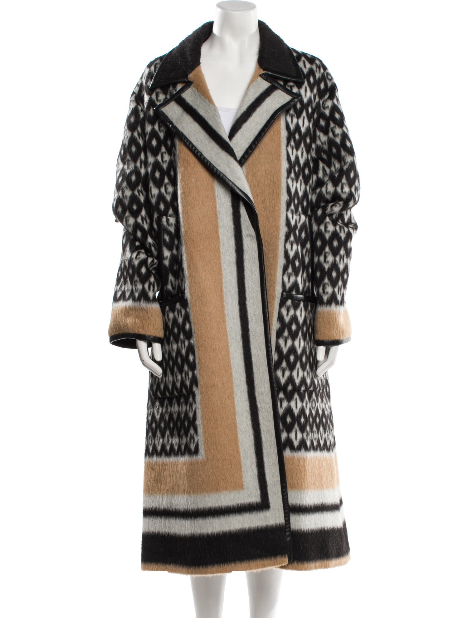 Valentino Printed Faux Fur Coat