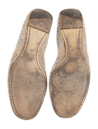 Valentino Raffia Printed D'Orsay Flats