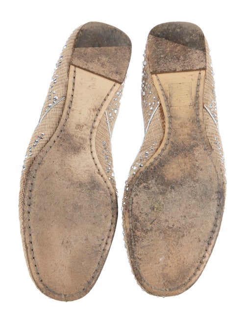 Valentino Raffia Printed D'Orsay Flats