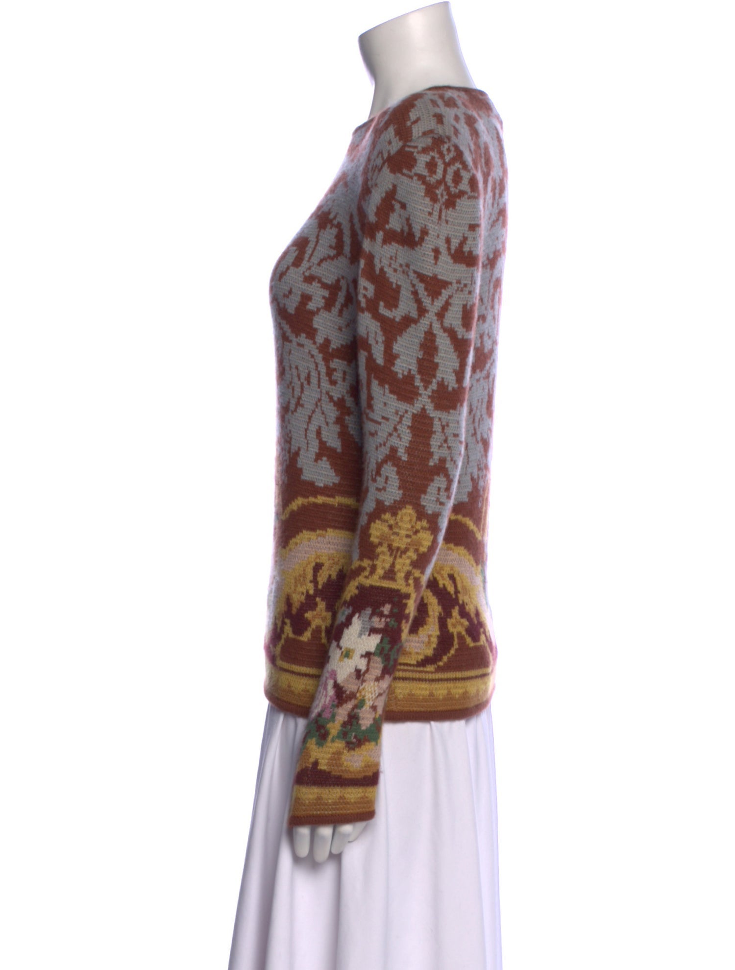 Valentino Printed Crew Neck Sweater