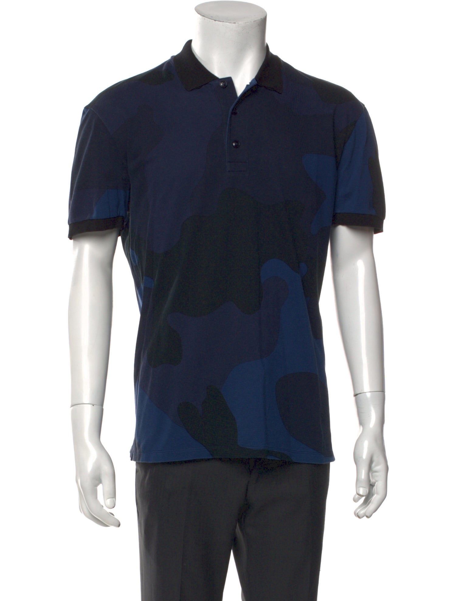 Valentino Collar Short Sleeve Polo Shirt