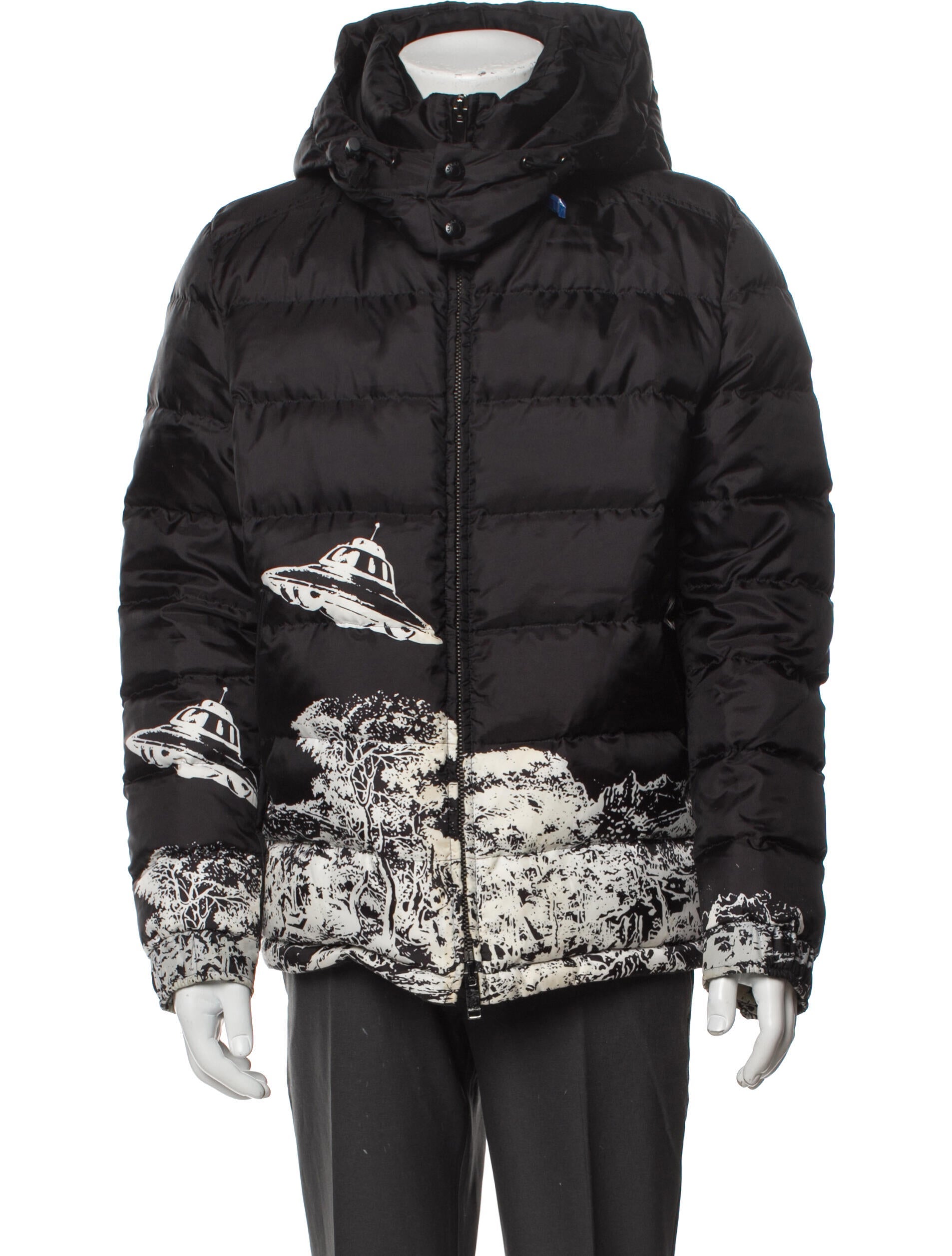 Valentino Graphic Print Puffer Coat