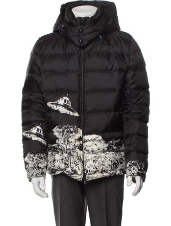 Valentino Graphic Print Puffer Coat