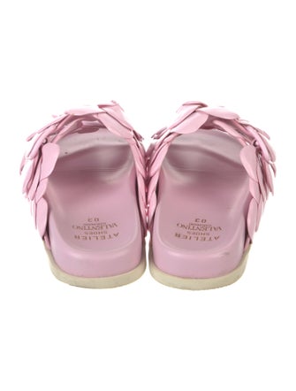 Valentino Leather Slides