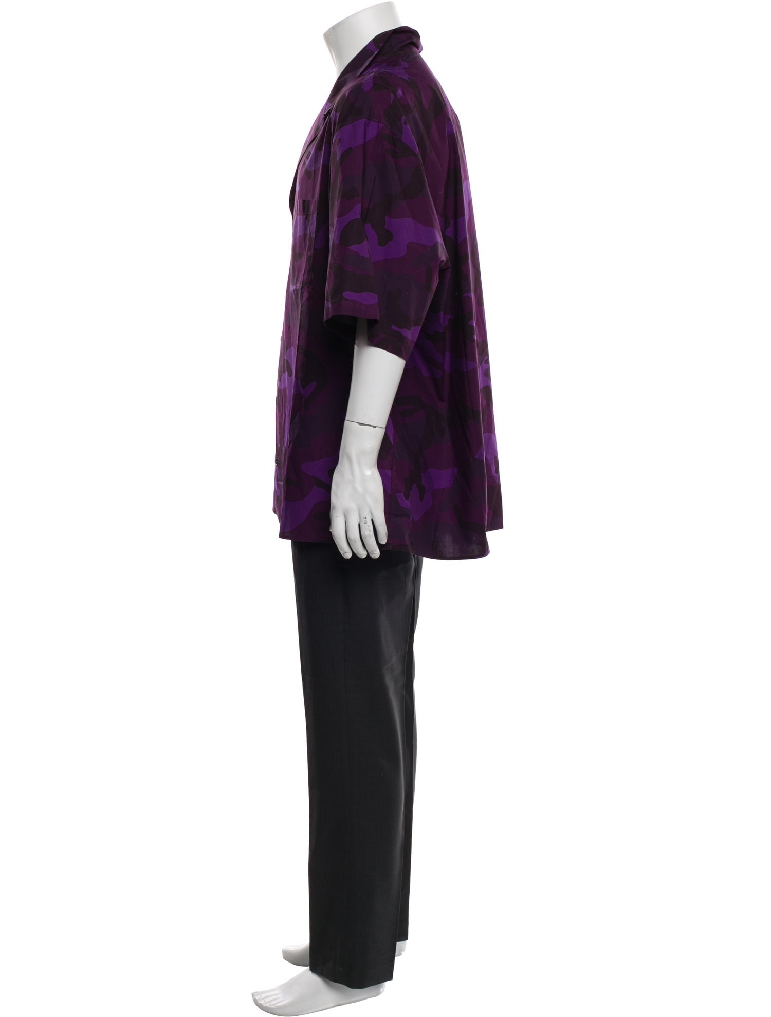 Valentino Printed Three-Quarter Sleeve Shirt