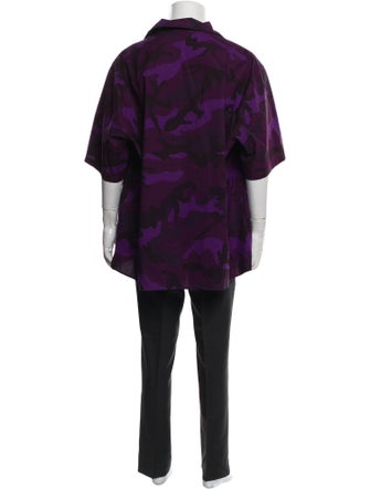 Valentino Printed Three-Quarter Sleeve Shirt