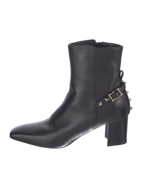 Valentino Rockstud Accents Leather Boots