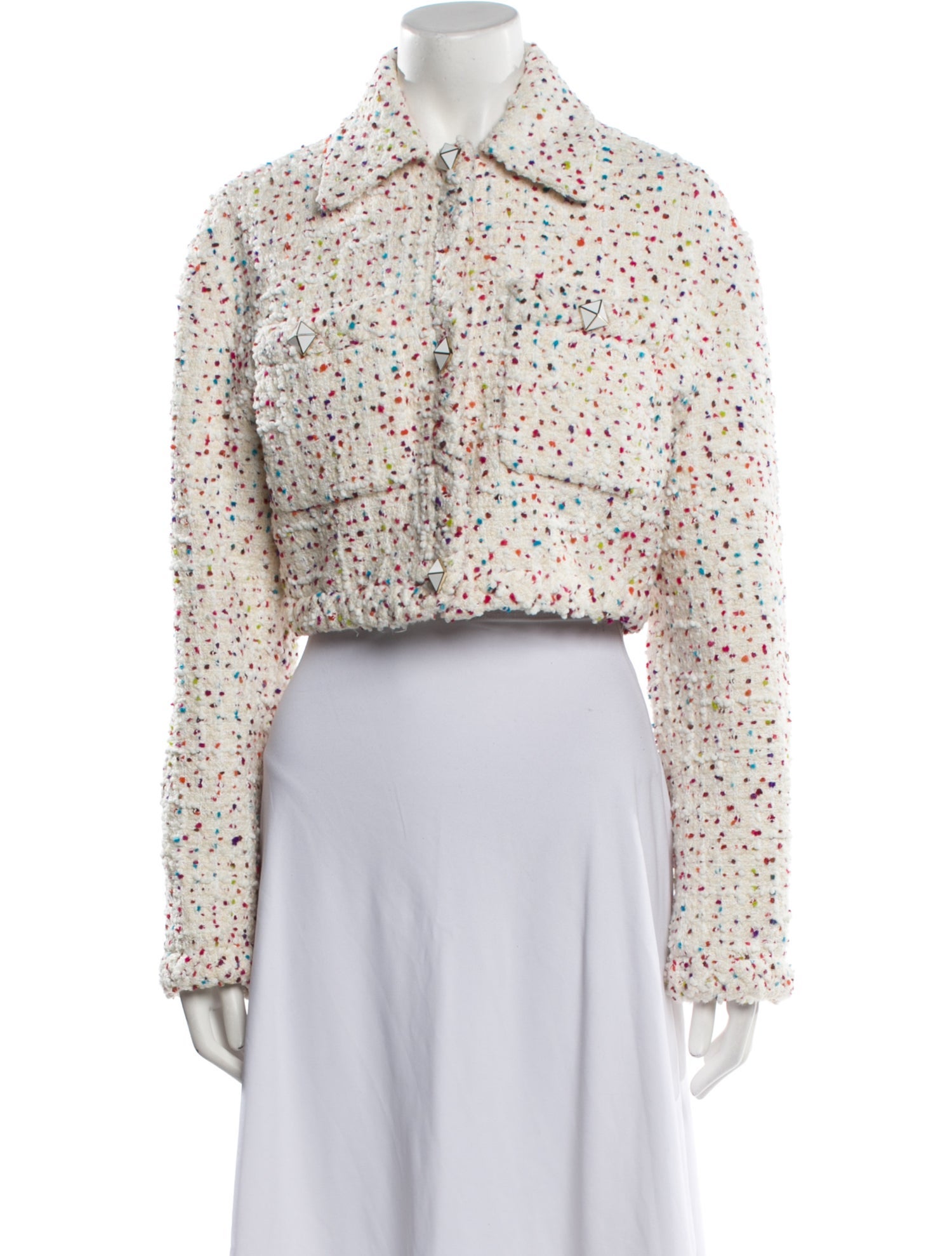 Valentino Tweed Pattern Bolero