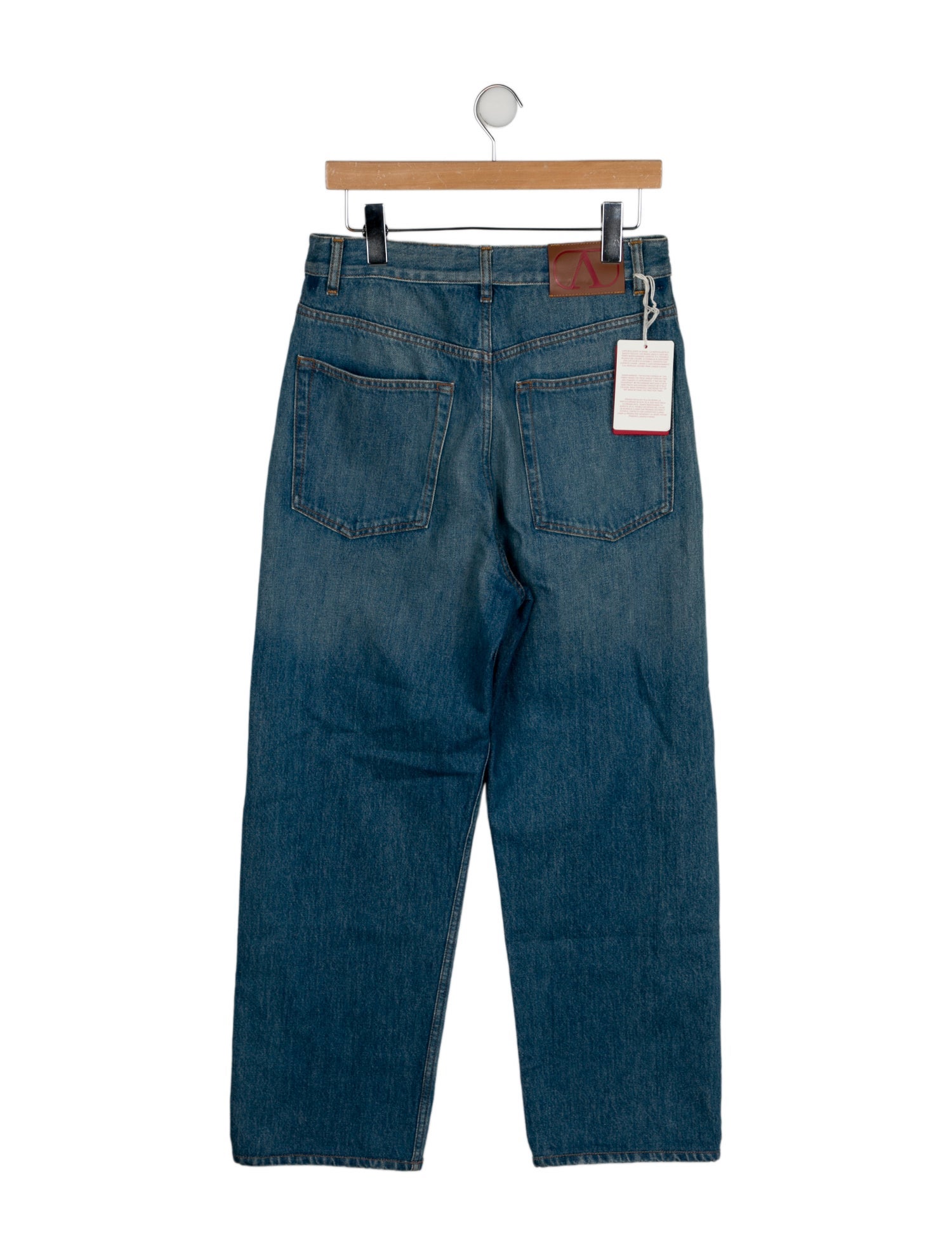 Valentino High-Rise Wide Leg Jeans