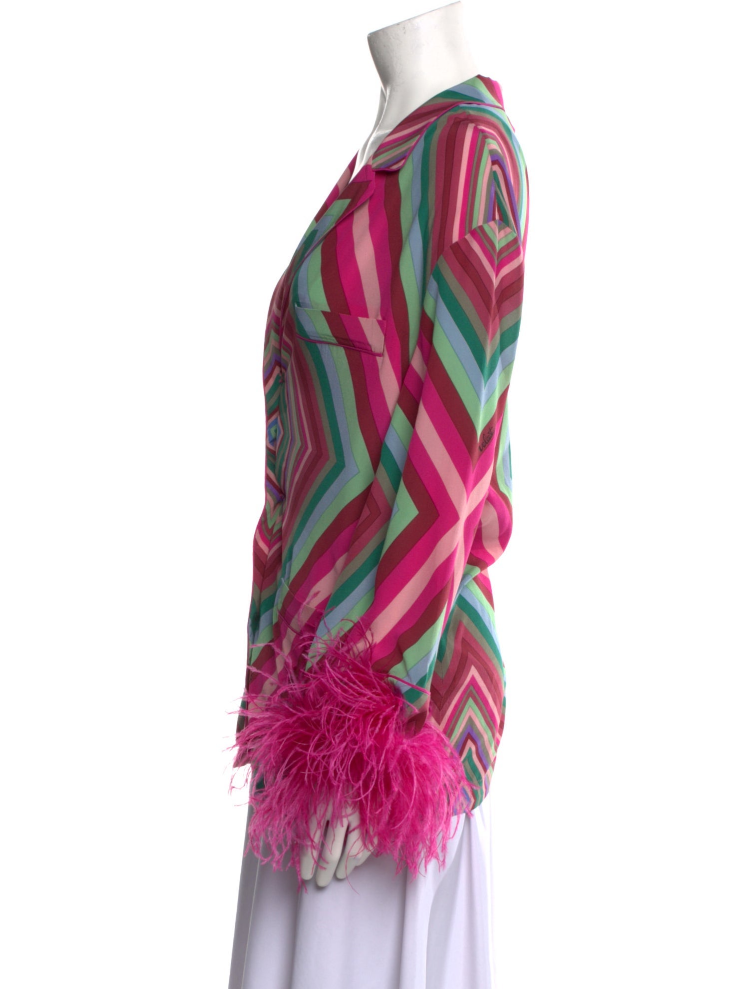 Valentino Silk Printed Button-Up Top