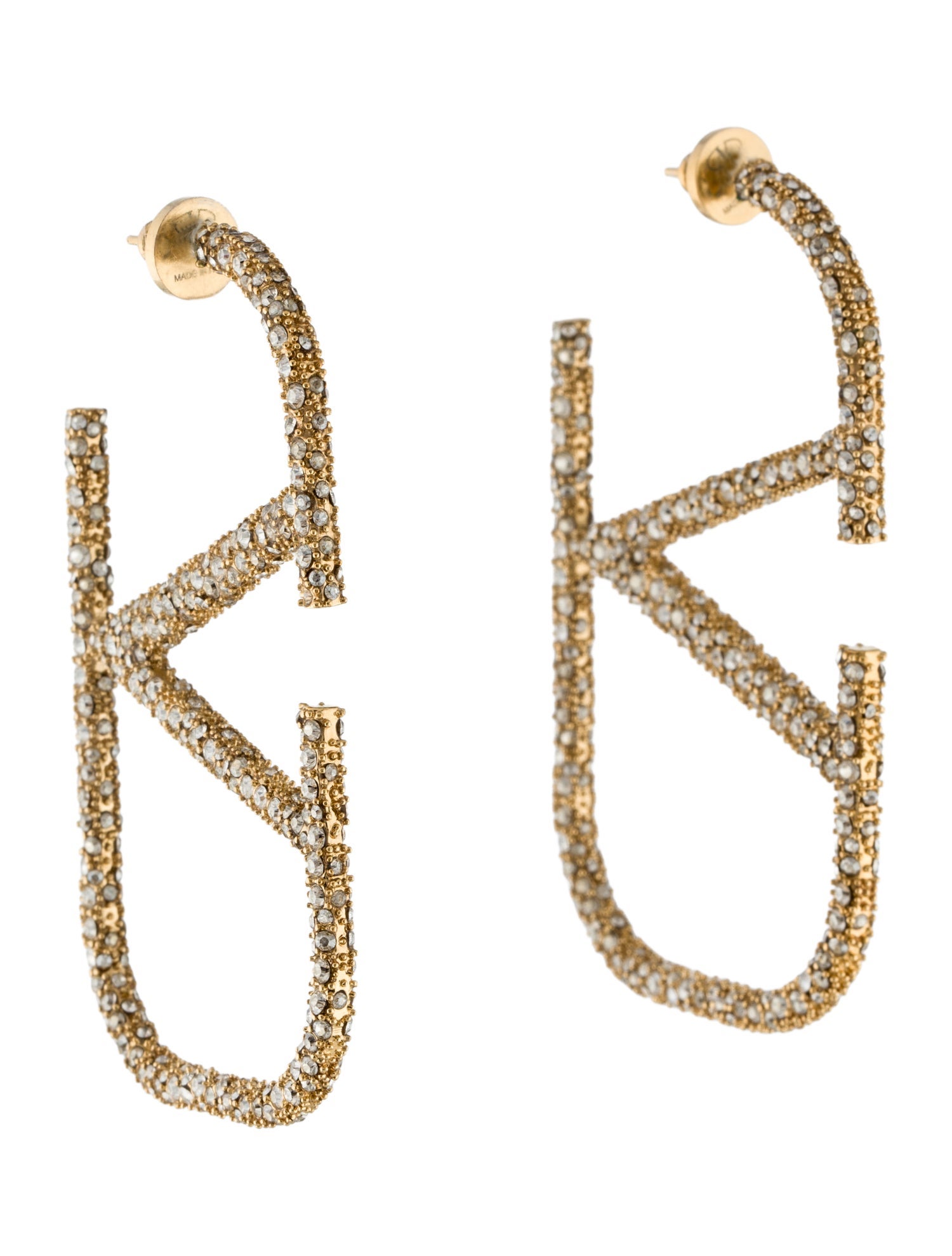 Valentino VLogo Signature Crystal Earrings