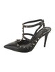 Valentino Rockstud Accents Leather T-Strap Pumps