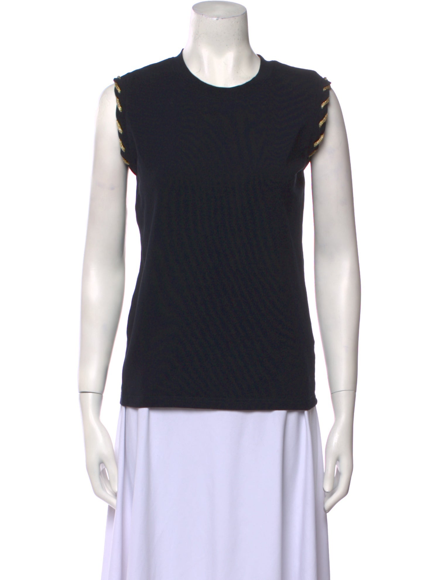 Valentino Crew Neck Sleeveless Top