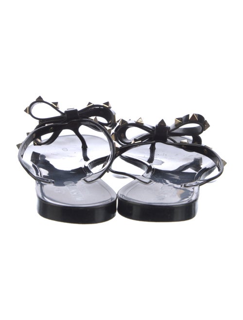 Valentino Rockstud Accents Rubber Slides