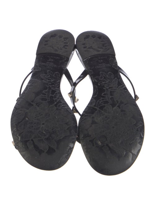 Valentino Rockstud Accents Rubber Slides