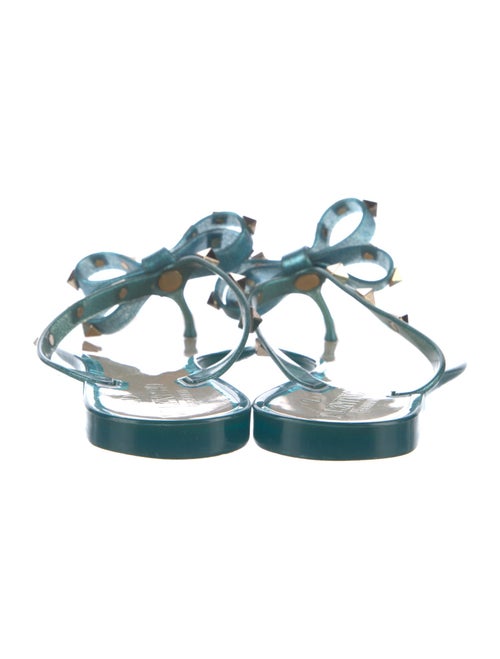 Valentino Rockstud Accents Rubber Slides