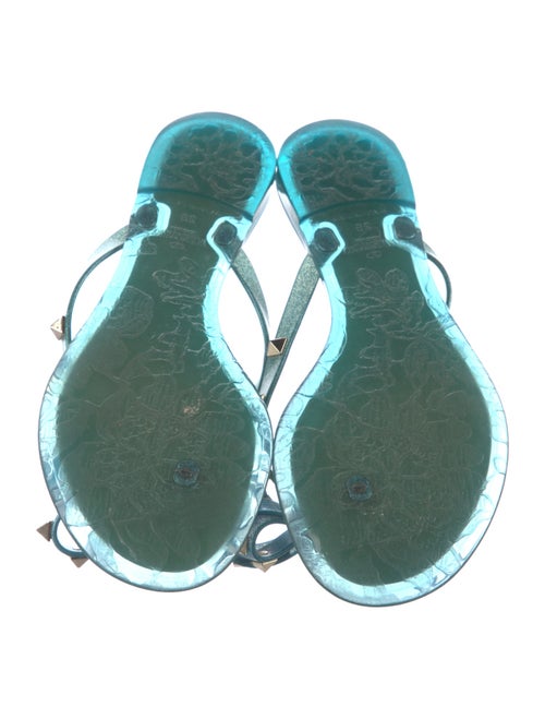 Valentino Rockstud Accents Rubber Slides