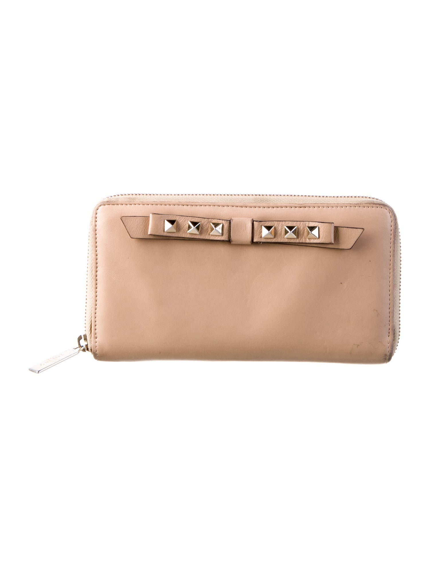 Valentino Rockstud Accents Leather Wallet
