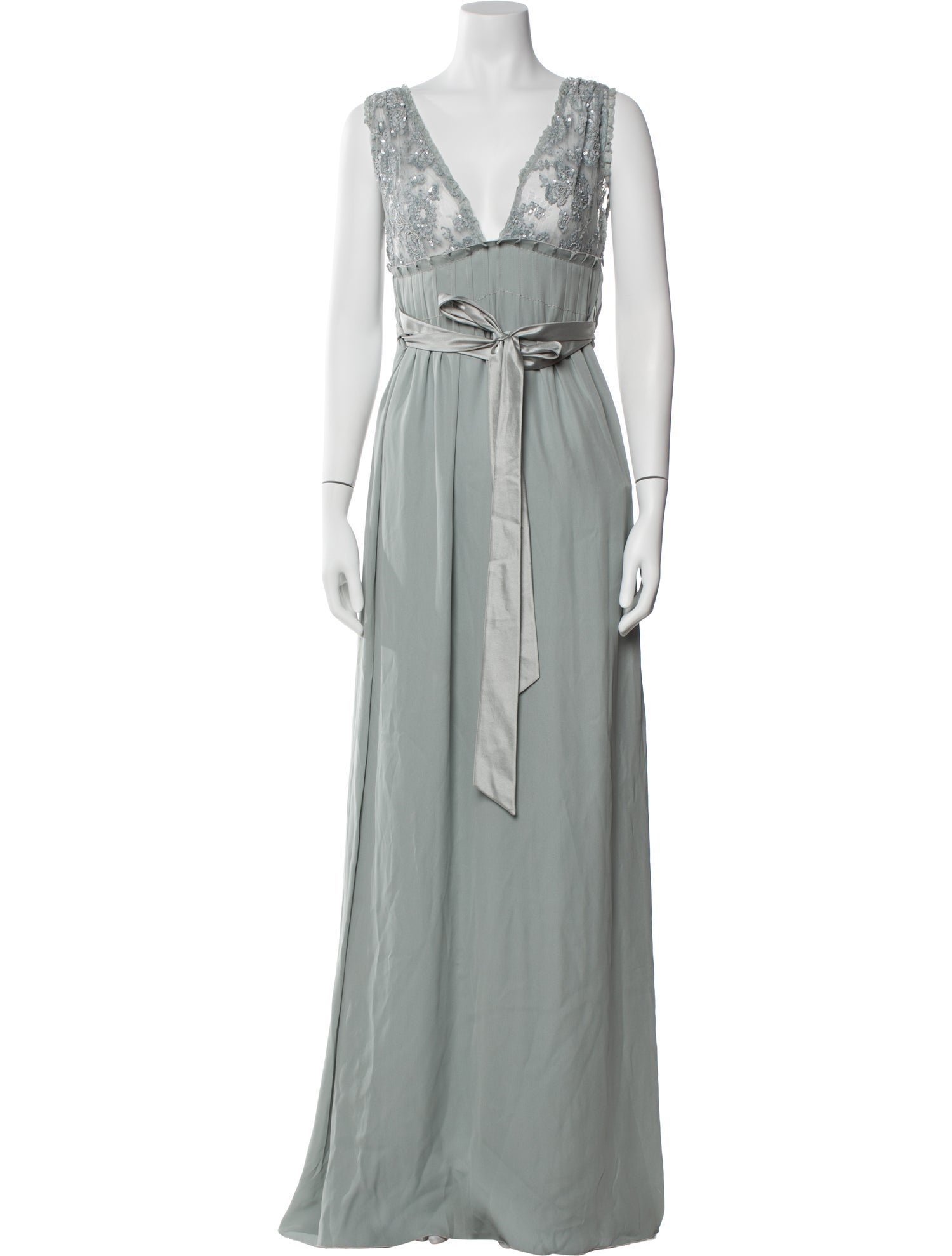 Valentino Vintage Long Dress - Green Dresses, Clothing - VAL496132 | The  RealReal