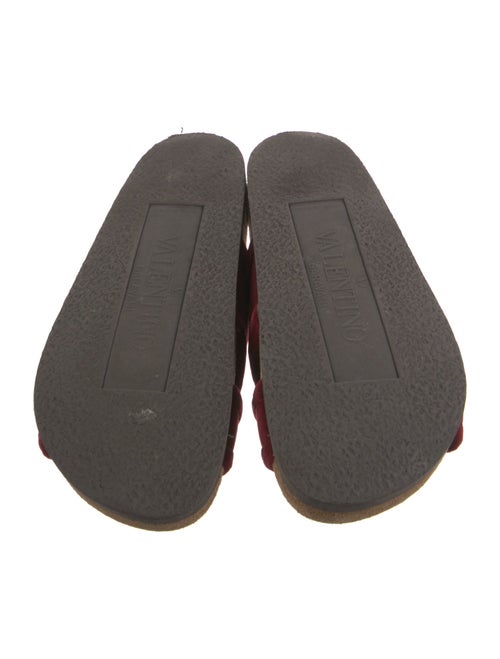 Valentino Velvet Slides