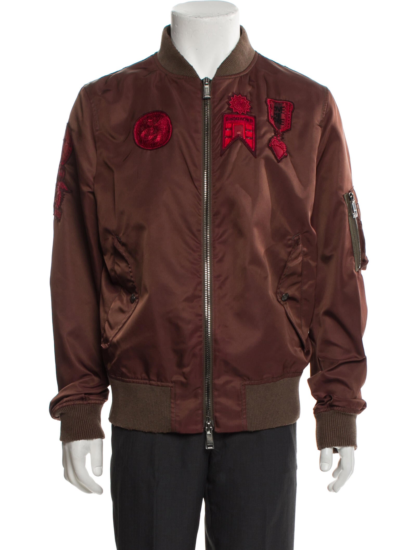 Valentino Rockmance Accents Bomber Jacket