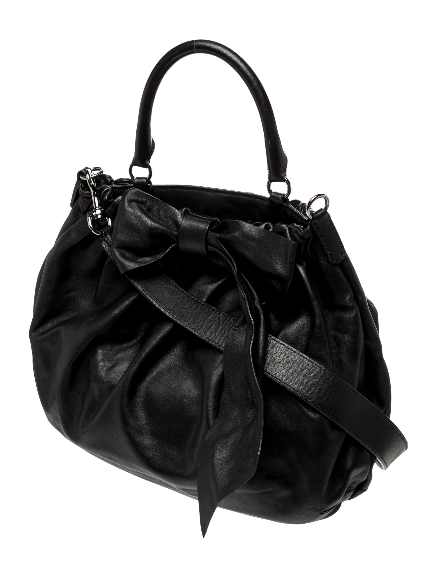 Valentino Leather Top Handle Bag