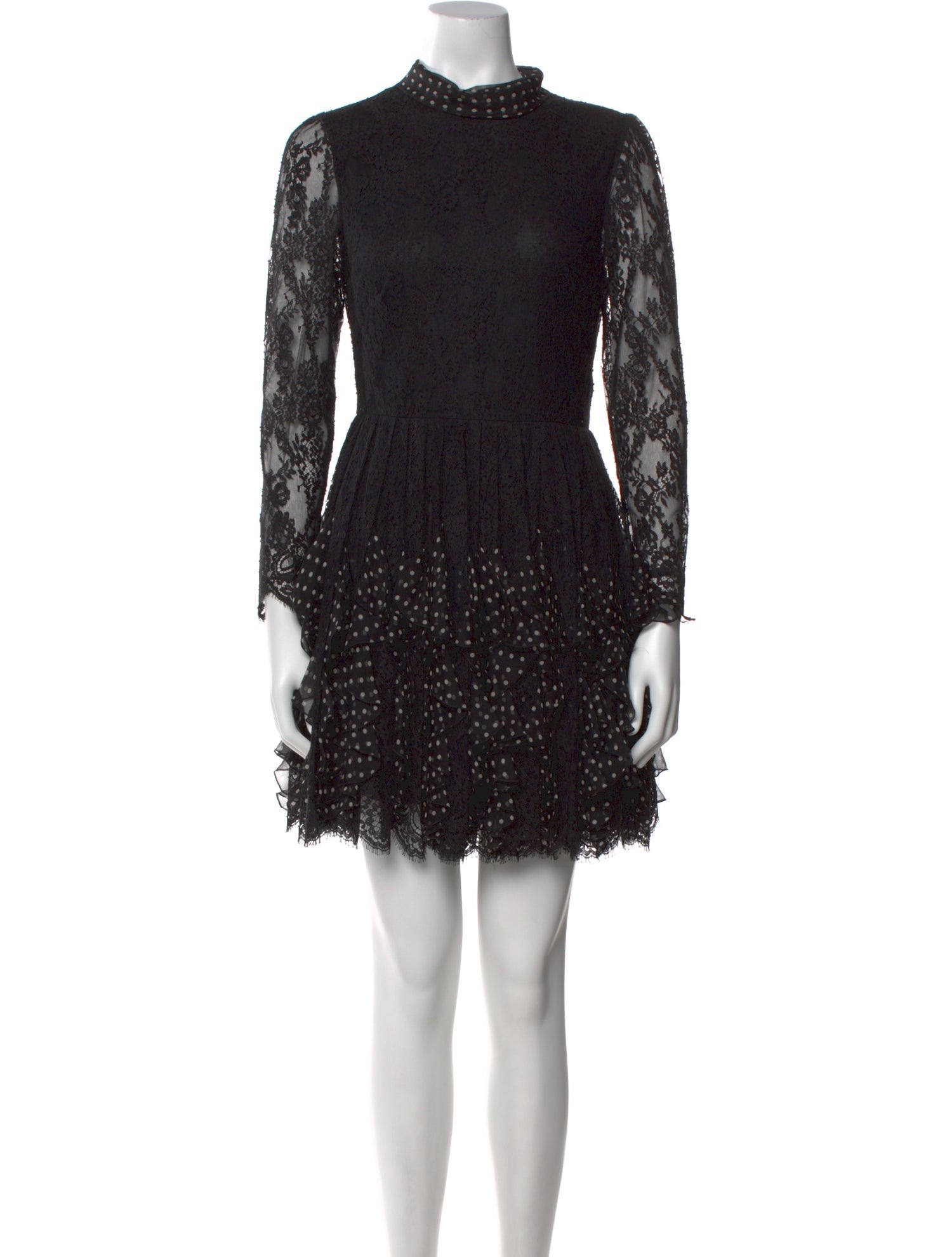 Valentino Lace Pattern Mini Dress