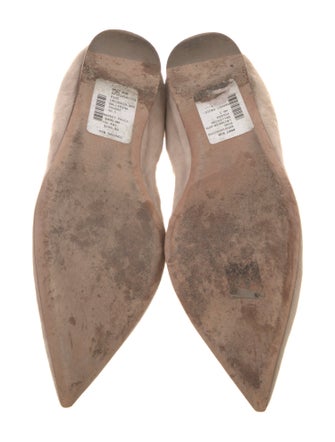 Valentino Rockstud Accents Suede Ballet Flats