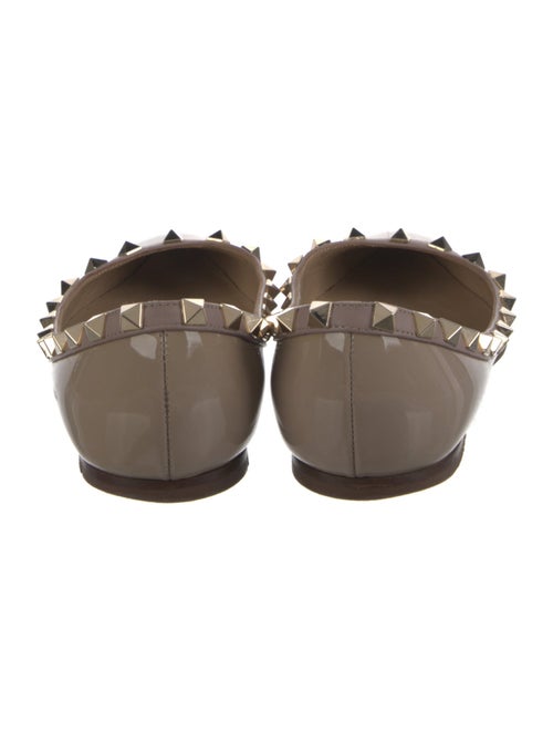 Valentino Rockstud Accents Patent Leather Ballet Flats