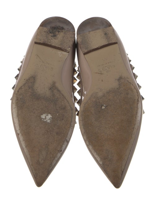 Valentino Rockstud Accents Patent Leather Ballet Flats