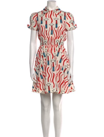 Valentino Printed Mini Dress