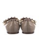 Valentino Rockstud Accents Patent Leather Ballet Flats