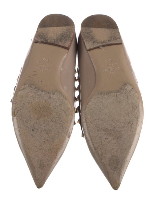 Valentino Rockstud Accents Patent Leather Ballet Flats