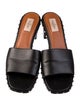 Valentino Rockstud Accents Leather Slides