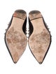 Valentino Rockstud Accents Leather Ballet Flats